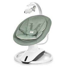 Убаюкивающий центр - шезлонг 9312 зеленый с регулируемым наклоном спинки